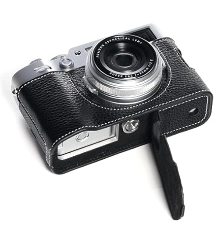 Amazon | FUJIFILM X100VI用ハンドメイド本革ハーフカメラケースバッグ